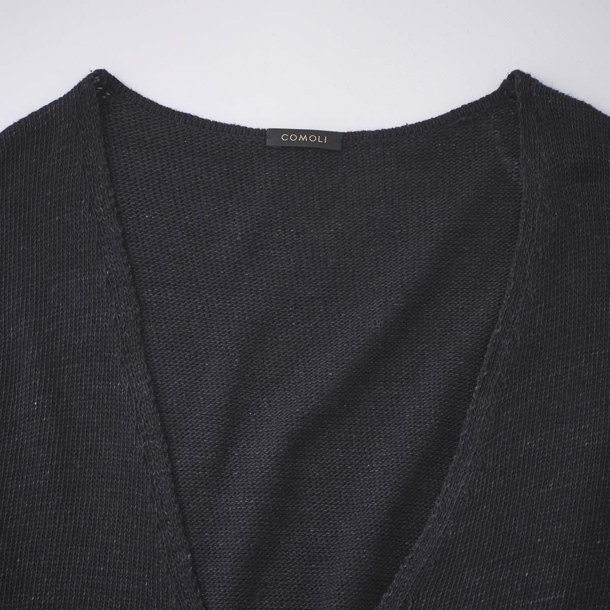 【25SS】COMOLI 7G ニットカシュクール プルオーバー BLACK 25SS】COMOLI 7G ニットカシュクール プルオーバー BLACK COMOLI