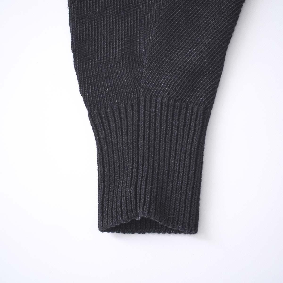 【25SS】COMOLI 7G ニットカシュクール プルオーバー BLACK COMOLI / 7Gニットカシュクール プルオーバート- dieci｜online shop