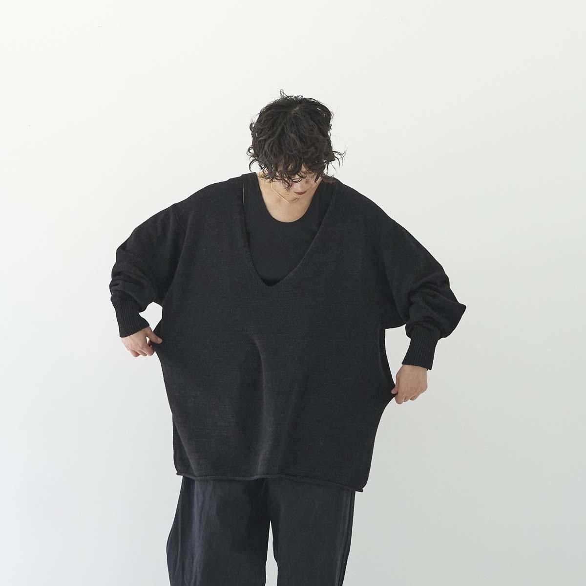 COMOLI / 7GVネックニット- dieci｜online shop