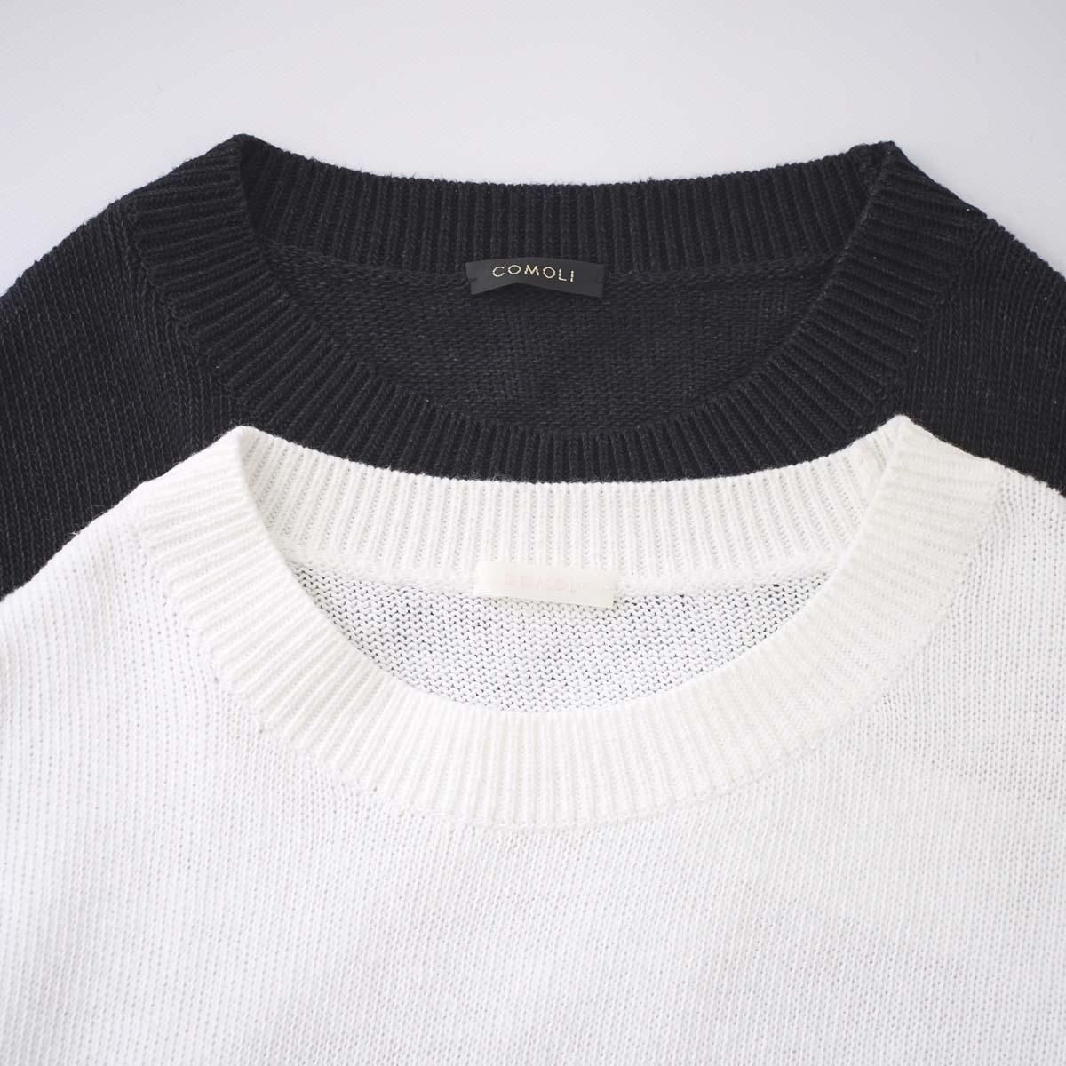 COMOLI / 7Gクルーネックニット- dieci｜online shop