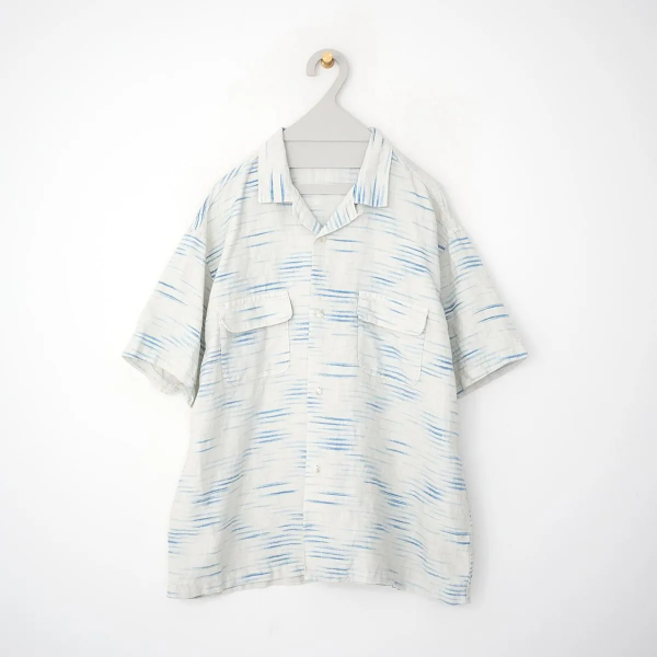 PORTER CLASSIC / OLD FRANCE INDIGO PRINT SHIRT