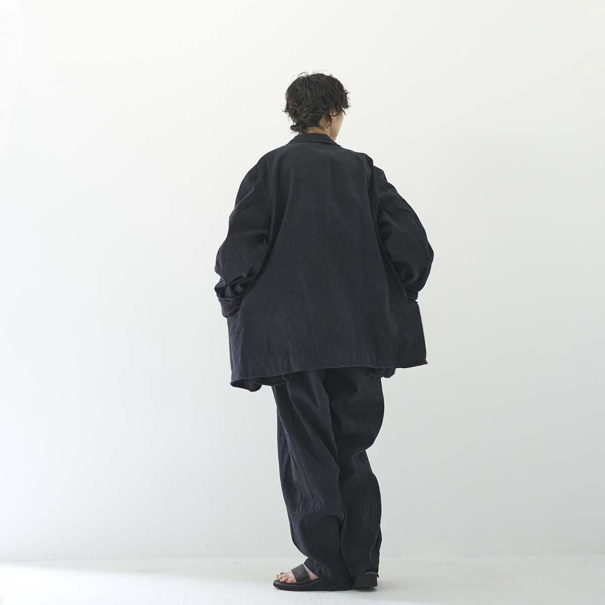 希少1 25ss COMOLI ブラックドリル ジャケット　コモリ COMOLI ブラック ドリル ジャケット , Black – Navyblue