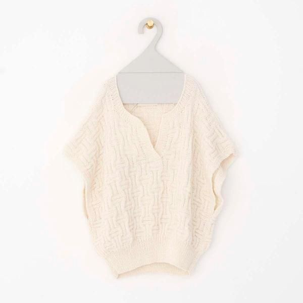 トップス MAYDI KNITTED COLLAR TOP MAYDI /マイディ】 KNITTED COLLAR TOP（その他トップス