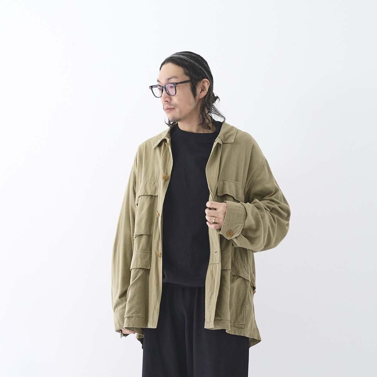 sai様 comoli ローシルク B.D.Uジャケット 25ss COMOLI (コモリ) ローシルク B.D.U ジャケット [KHAKI]