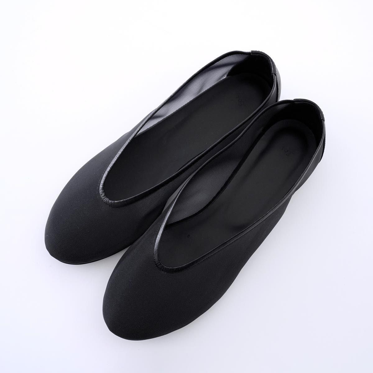 【美品】fot フォート パンプス V ballet ブラック _Fot / v ballet mesh dieci｜online shop