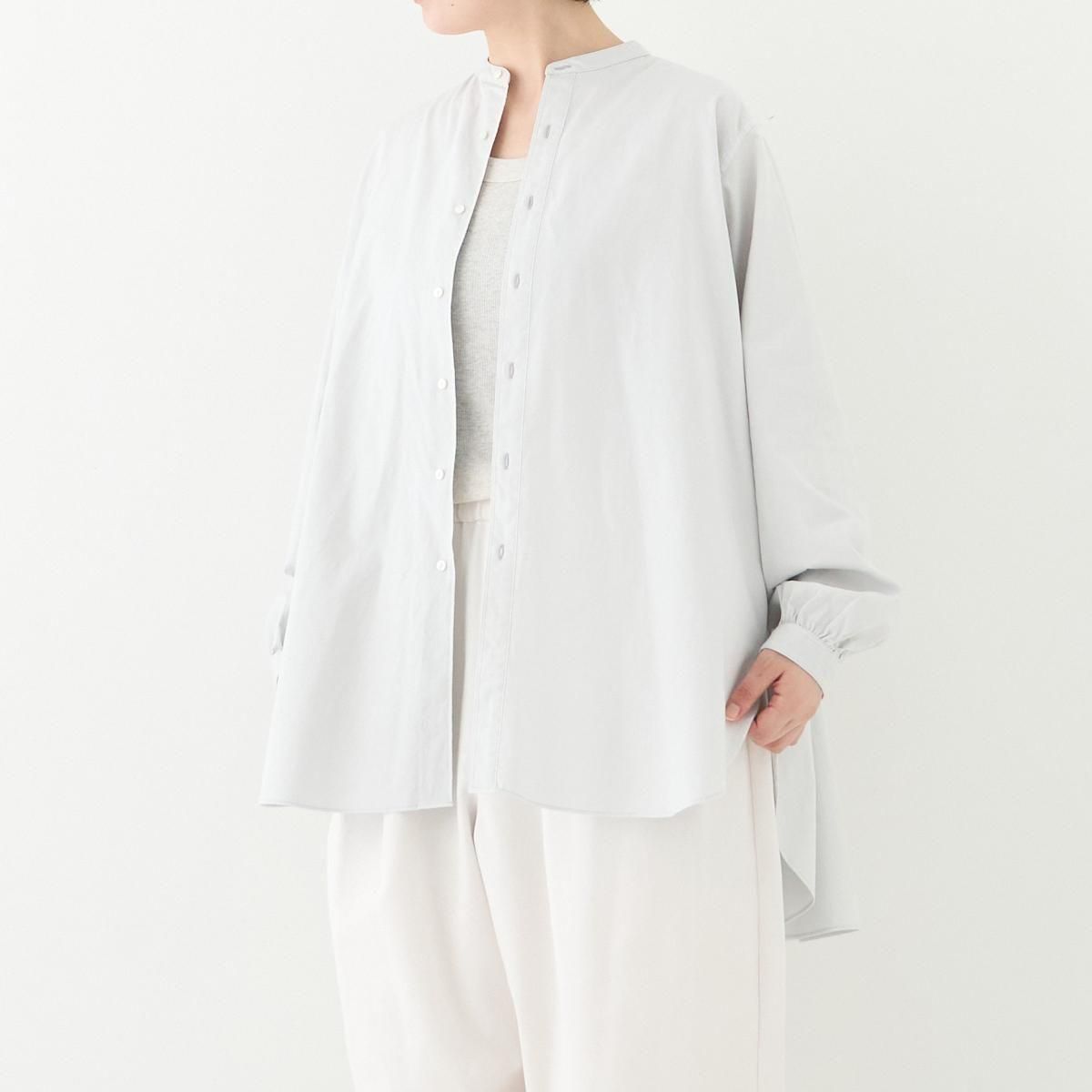 SP (エシュペー) / ORGANIC COTTON OXFORD BAND COLAR SHIRT