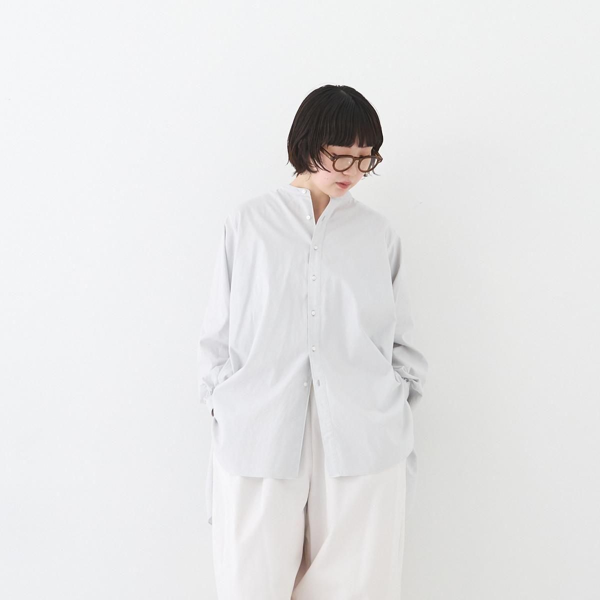 SP (エシュペー) / ORGANIC COTTON OXFORD BAND COLAR SHIRT