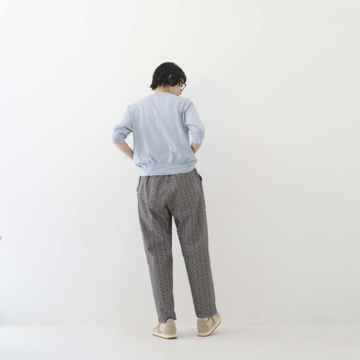 新品☆ homspun ホームスパン ダンプ小花プリントフリルPK パンツ homspun(ホームスパン) / ダンプ小花プリントフリルポケット