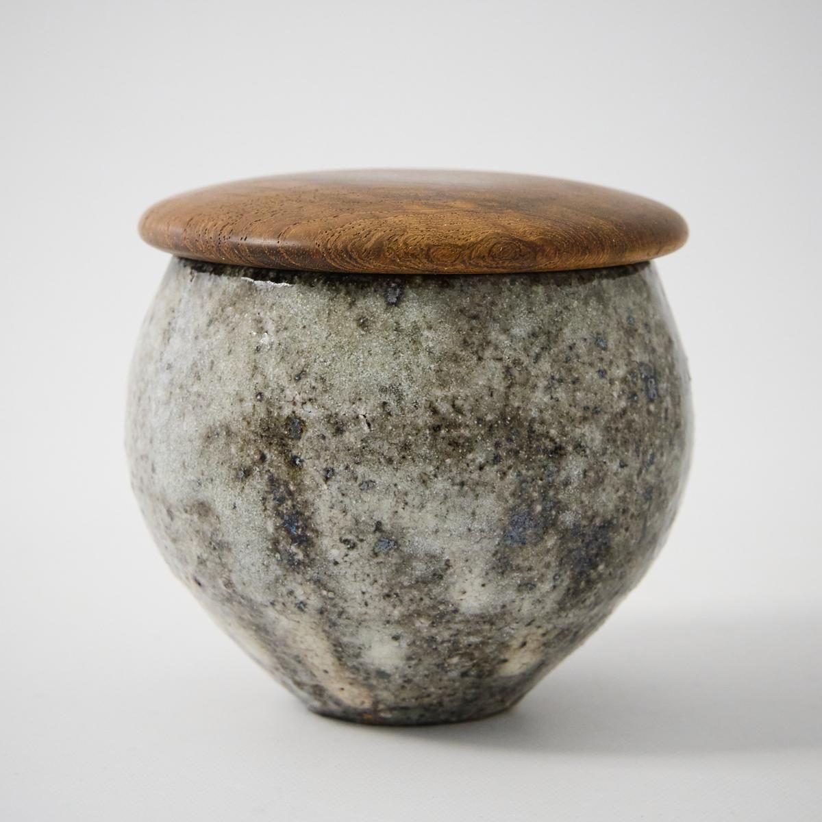 松代焼 塩壺 松代焼 塩壺 古美術 観宝堂 - 壺屋焼塩壺 | 古美術品