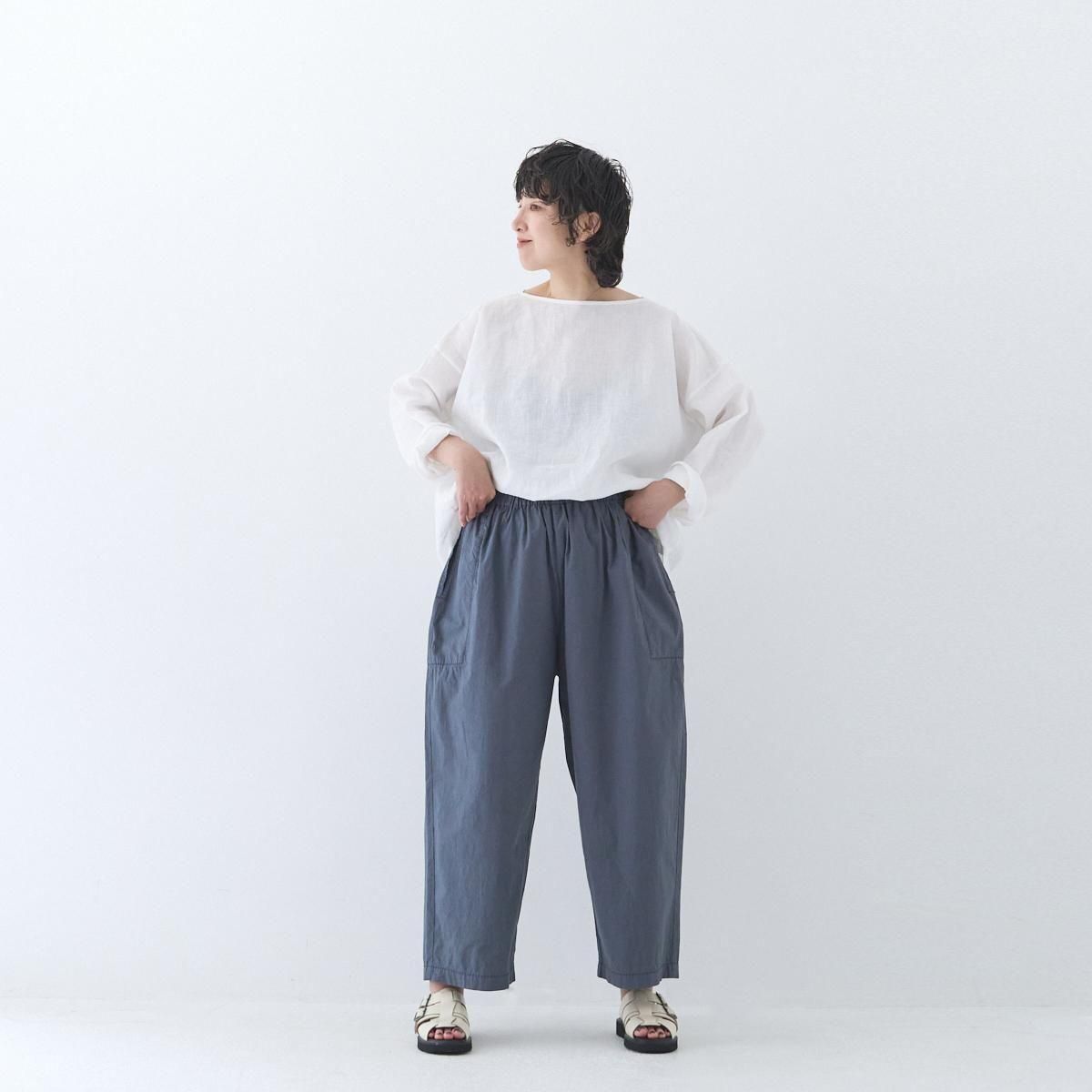 homspun(ホームスパン) / バルキーシーチング薄手ギャザーパンツ