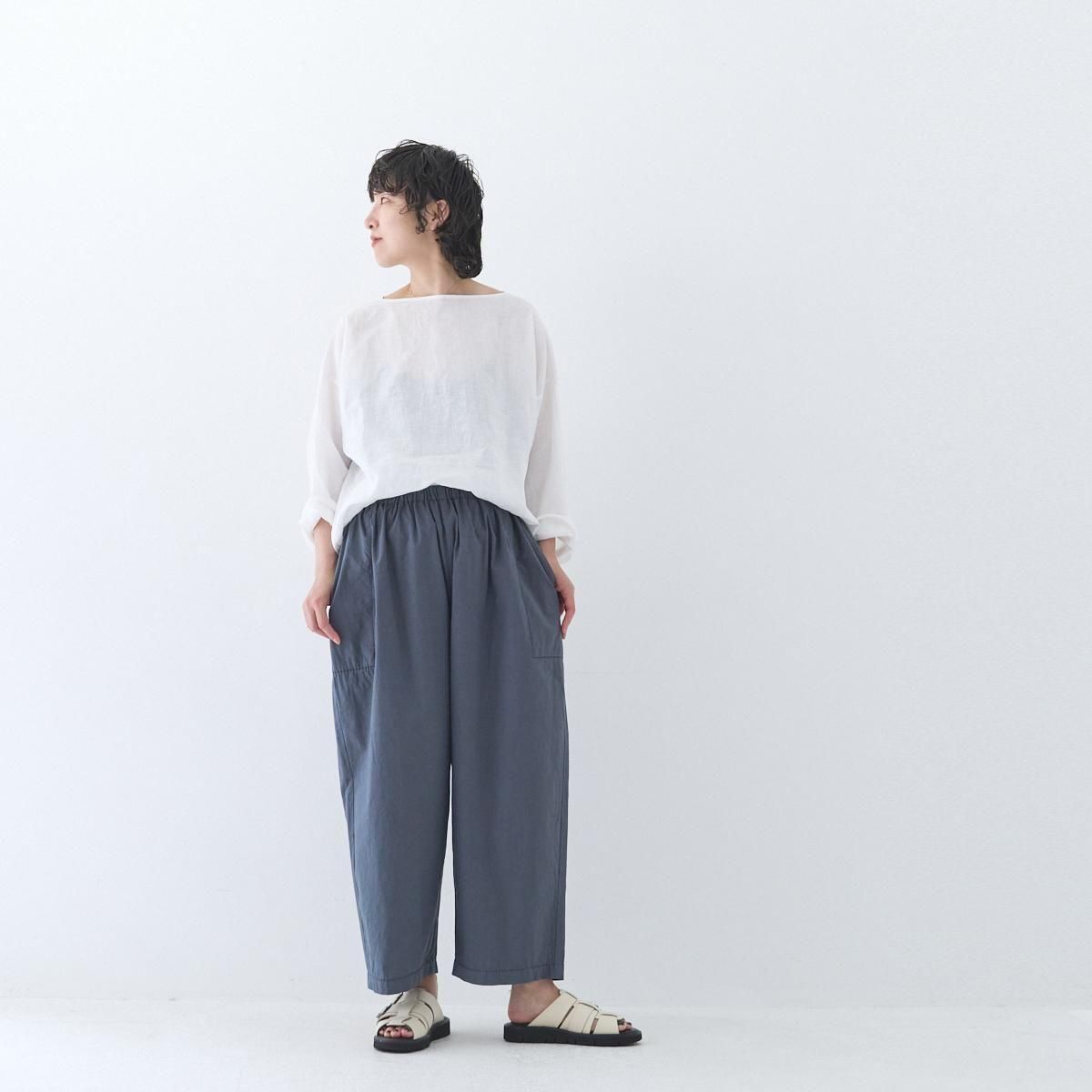 homspun (ホームスパン)バルキーシーチングパンツ＊フリー homspun ホームスパン バルキーシーチングウエストゴムパンツ