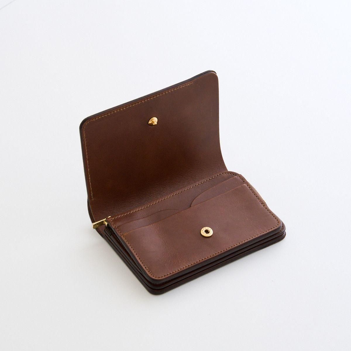 未使用【forme】Short wallet Cordovan Burgundy forme フォルメ】Short wallet Cordovan Burgundy - THIRTY