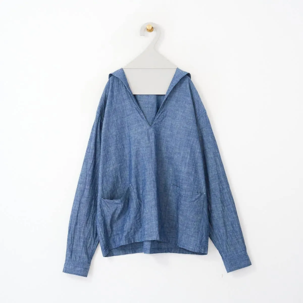 Dhal / 4.5oz Chambray Denim Sailor Shirt