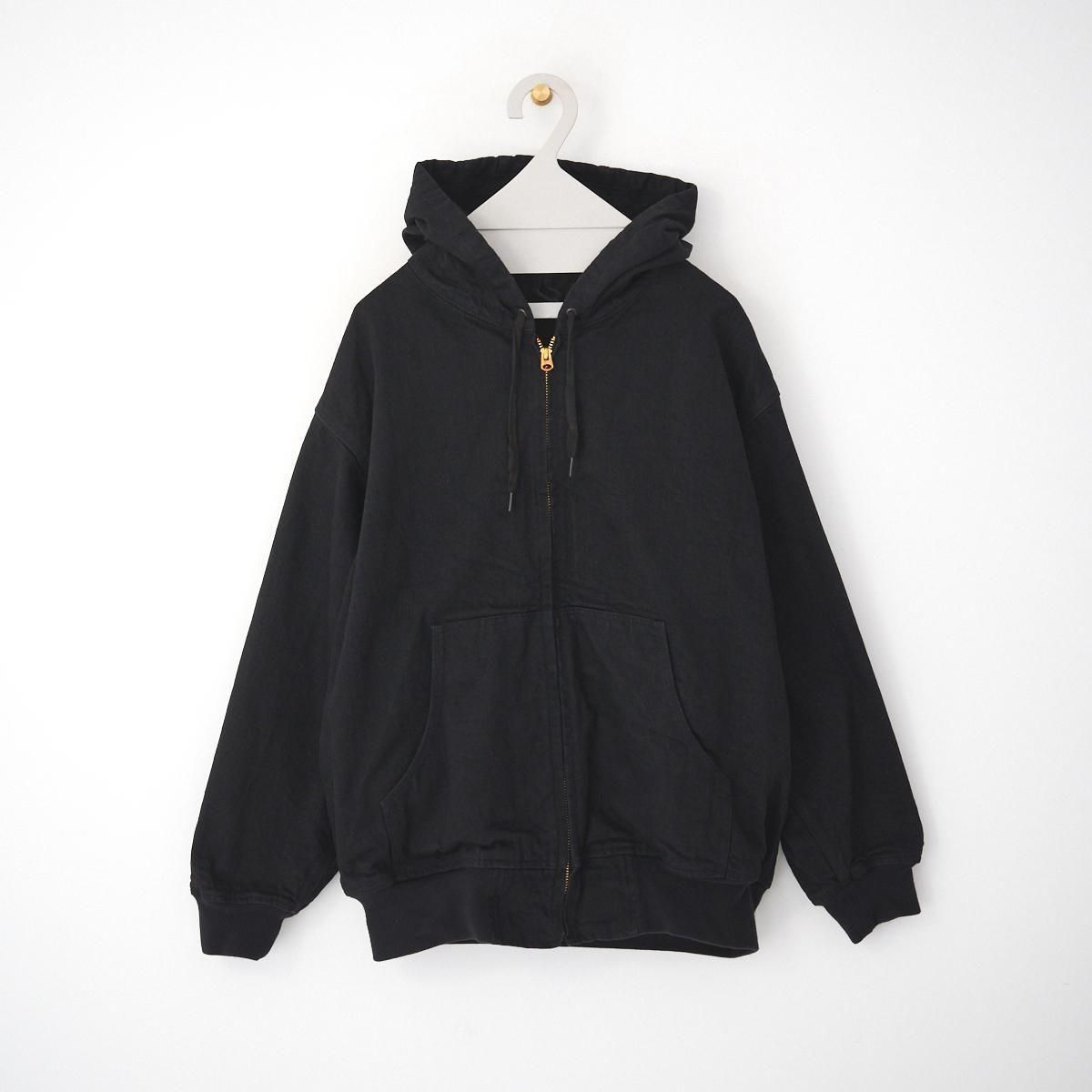 COMOLI /ブラックデニム ジップパーカ -dieci｜online shop
