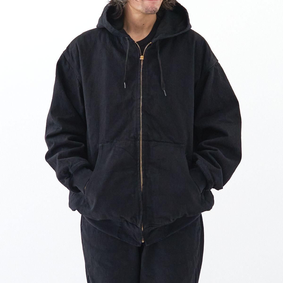 COMOLI /ブラックデニム ジップパーカ -dieci｜online shop