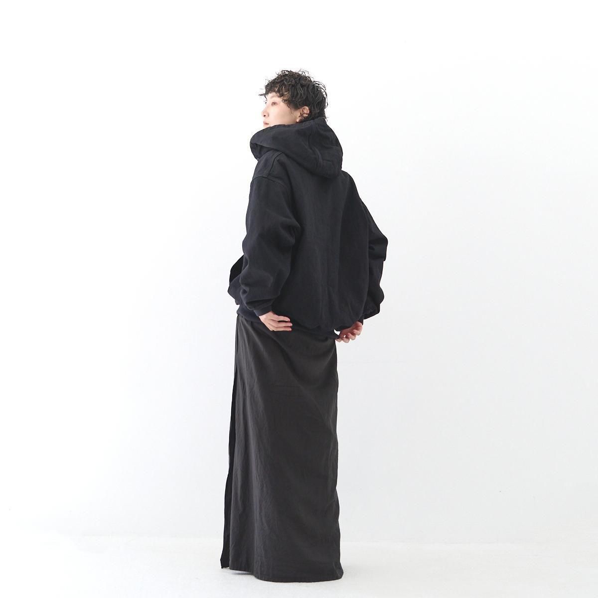 COMOLI ブラックデニムジップパーカ　サイズ① COMOLI (コモリ) ブラックデニム ジップパーカ