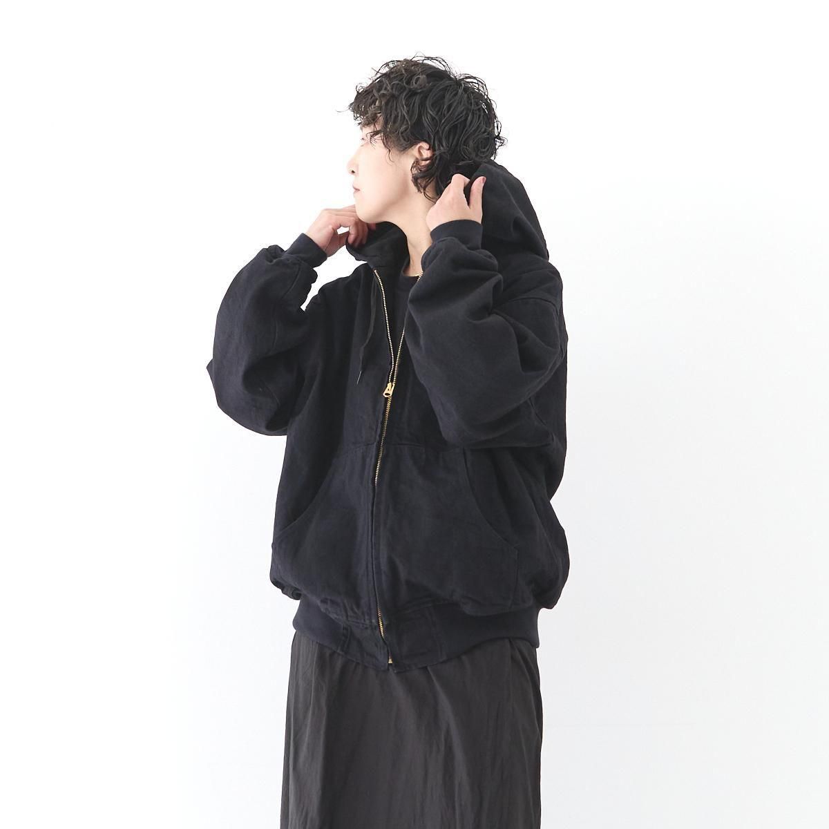 COMOLI /ブラックデニム ジップパーカ -dieci｜online shop