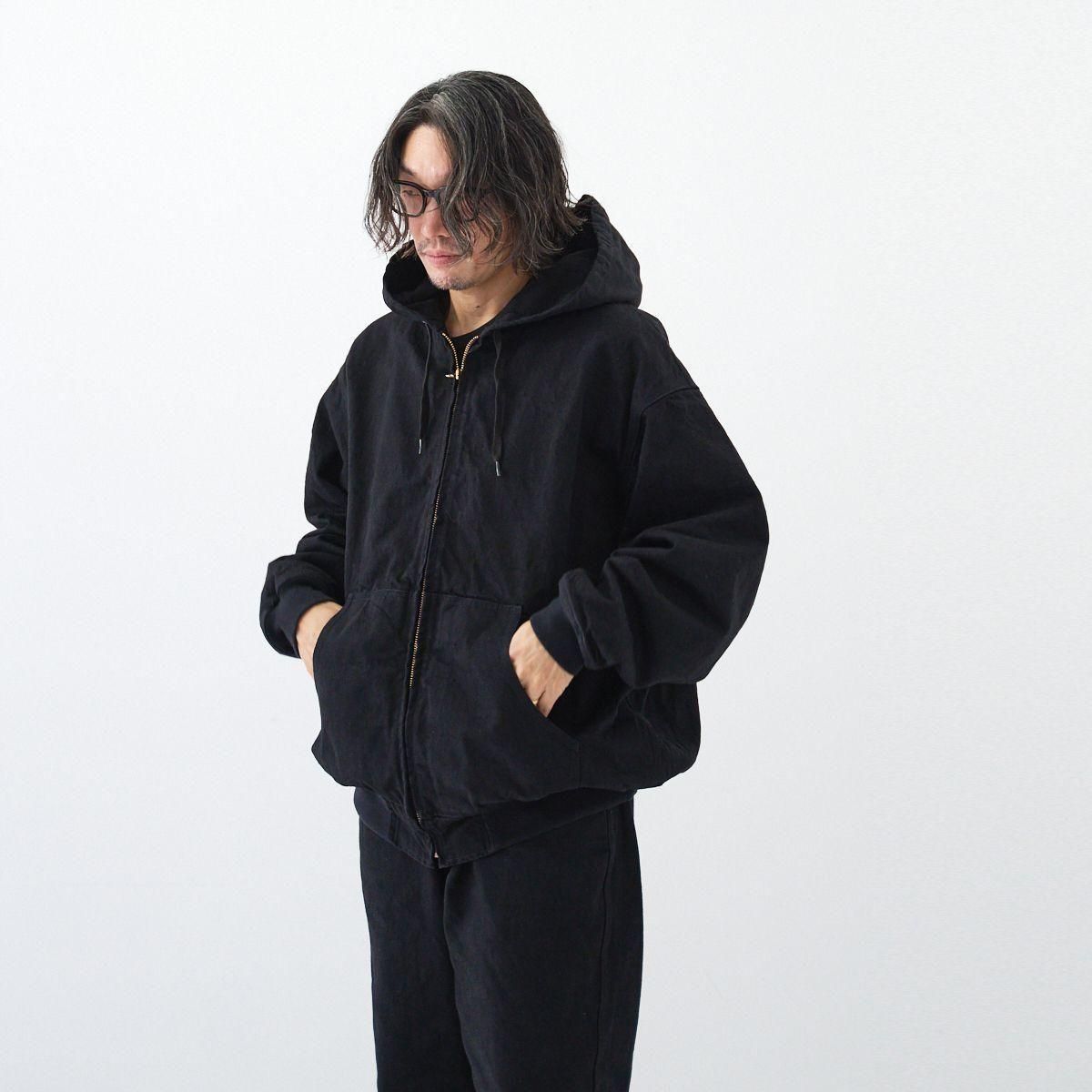 COMOLI /ブラックデニム ジップパーカ -dieci｜online shop