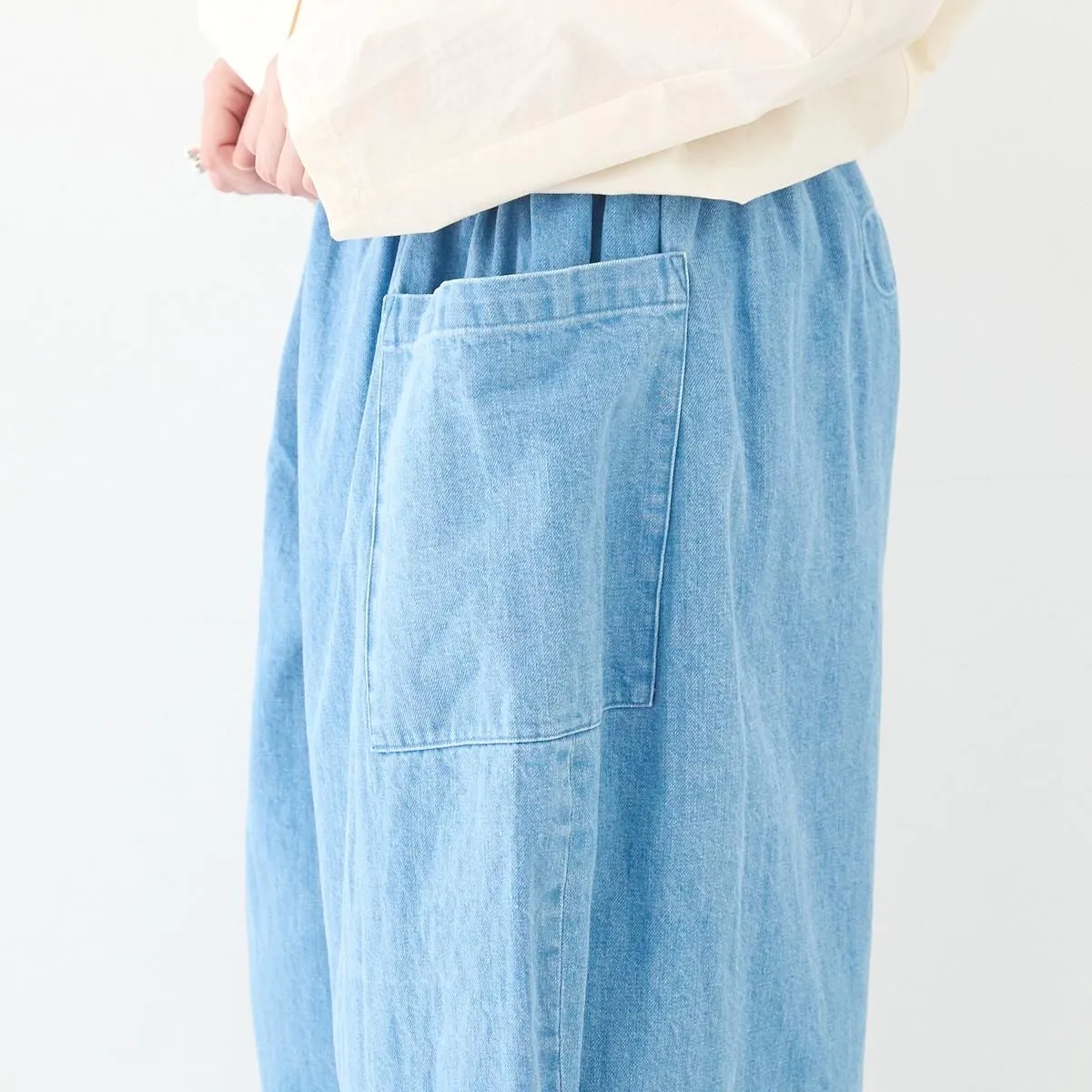 【美品】アトリエダンタン ペリエール　サイドポケットワイドパンツ Atelier d'antan | サイドポケットワイドドローストリングパンツ