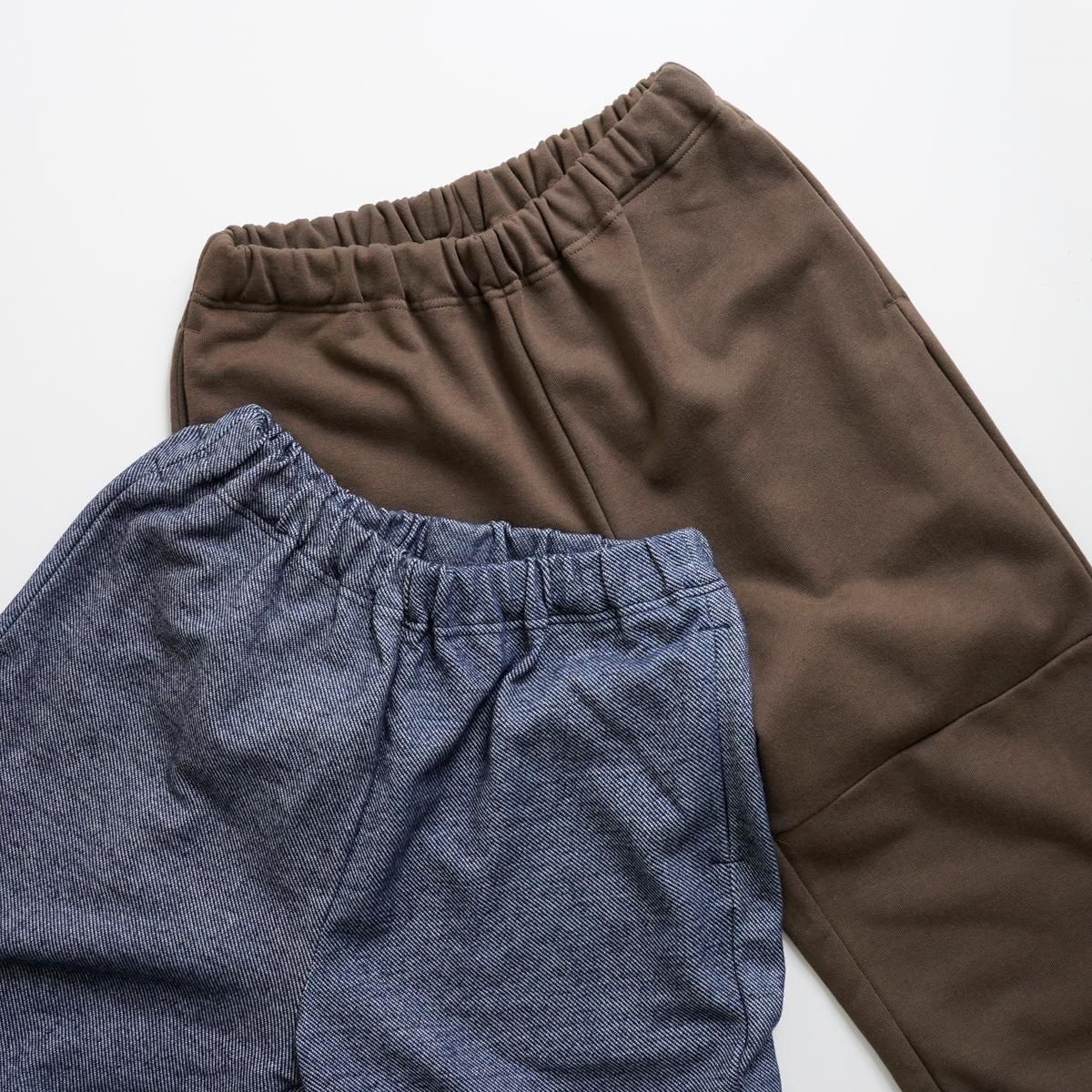 homspun(ホームスパン）/ インディゴバイヤスインレイ裏毛カットソー