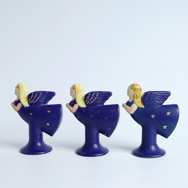 Lisa Larsonʥꥵ顼CANDLE HOLDER  flying angel ŷ [BLUE]