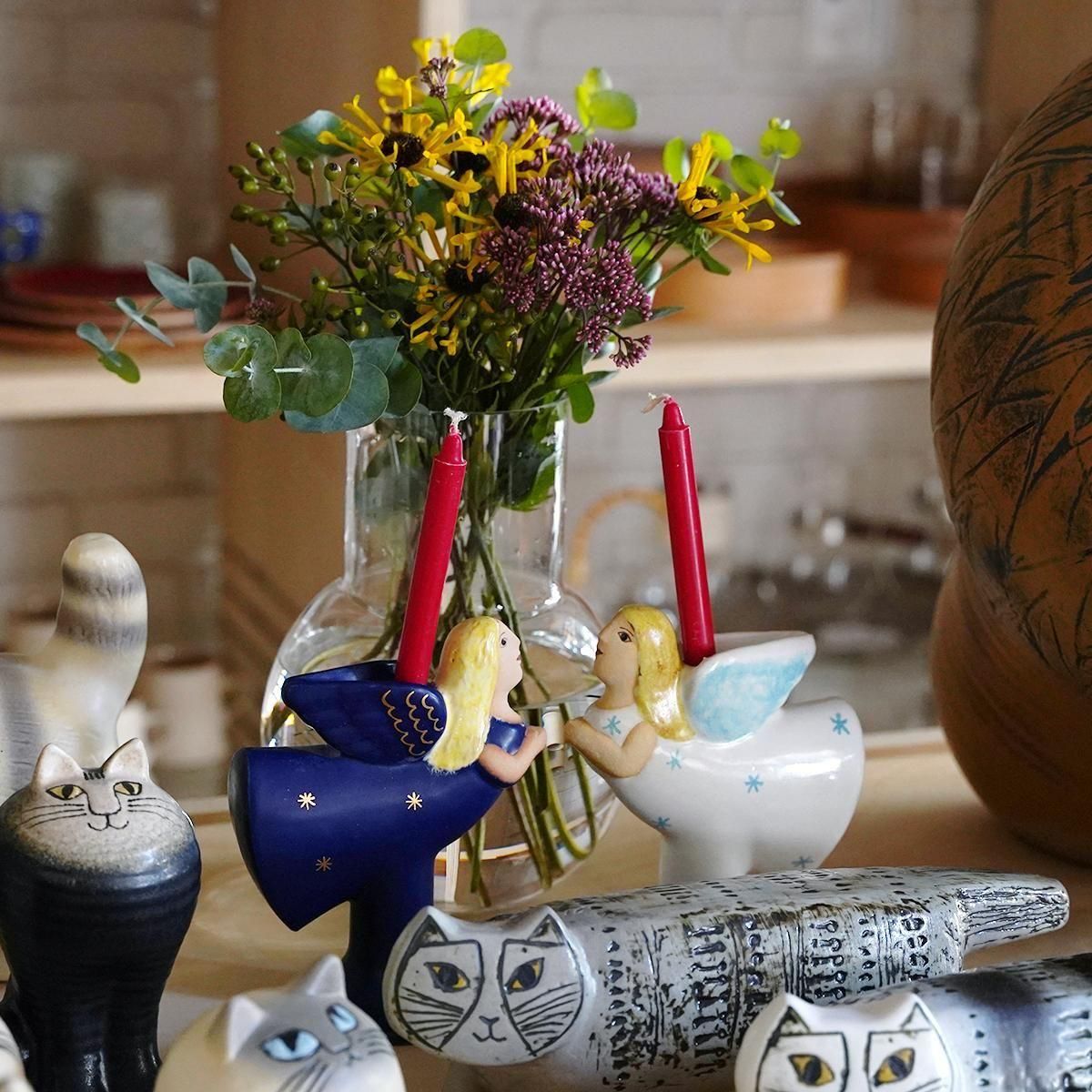 Lisa Larson（リサ・ラーソン）CANDLE HOLDER flying angel 天使