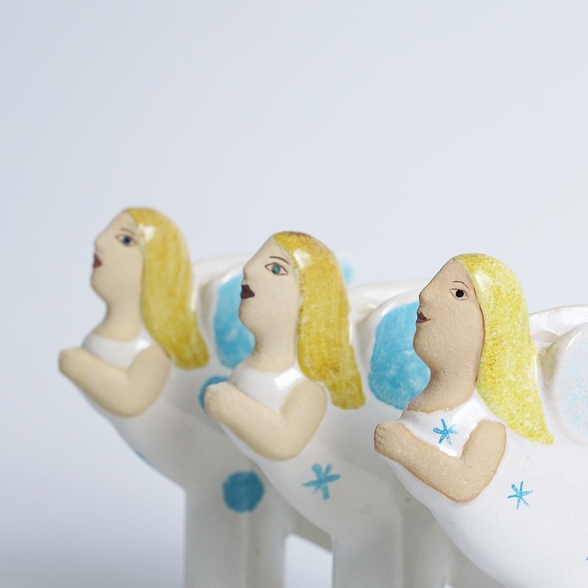 Lisa Larson（リサ・ラーソン）CANDLE HOLDER flying angel 天使