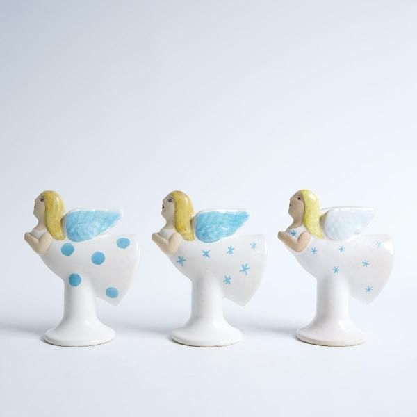 Lisa Larsonʥꥵ顼CANDLE HOLDER  flying angel ŷ [WHITE]