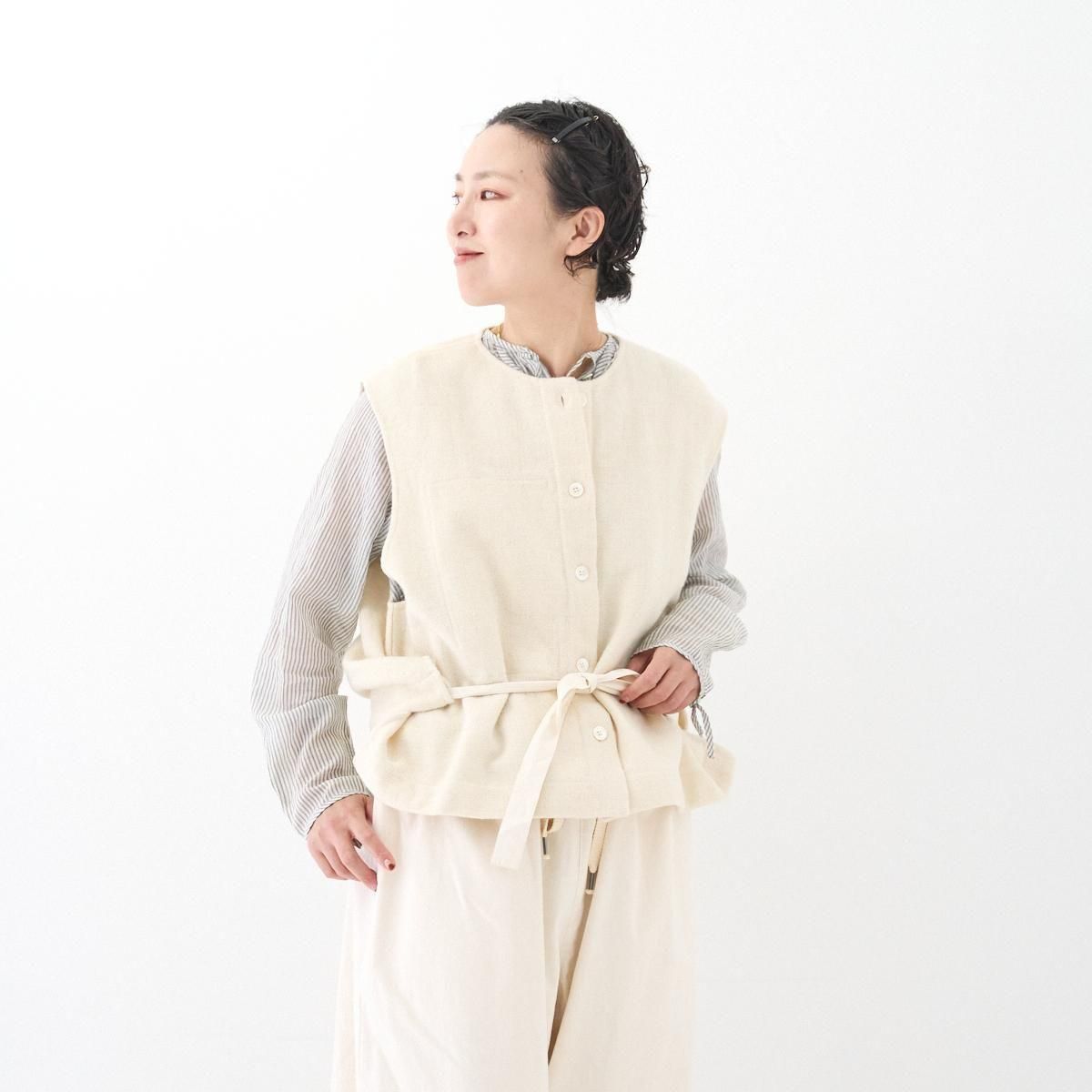 Khadi and Co / AVA Gauze Wool Vest 25AW dieci｜online shop