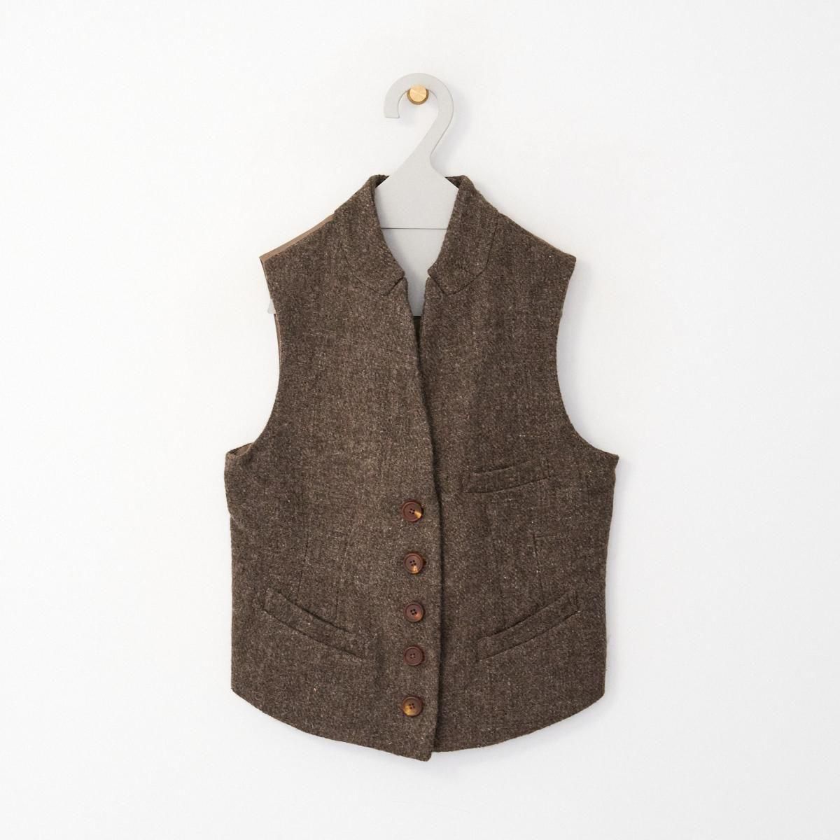 Khadi and Co / AVA Gauze Wool Vest 25AW dieci｜online shop