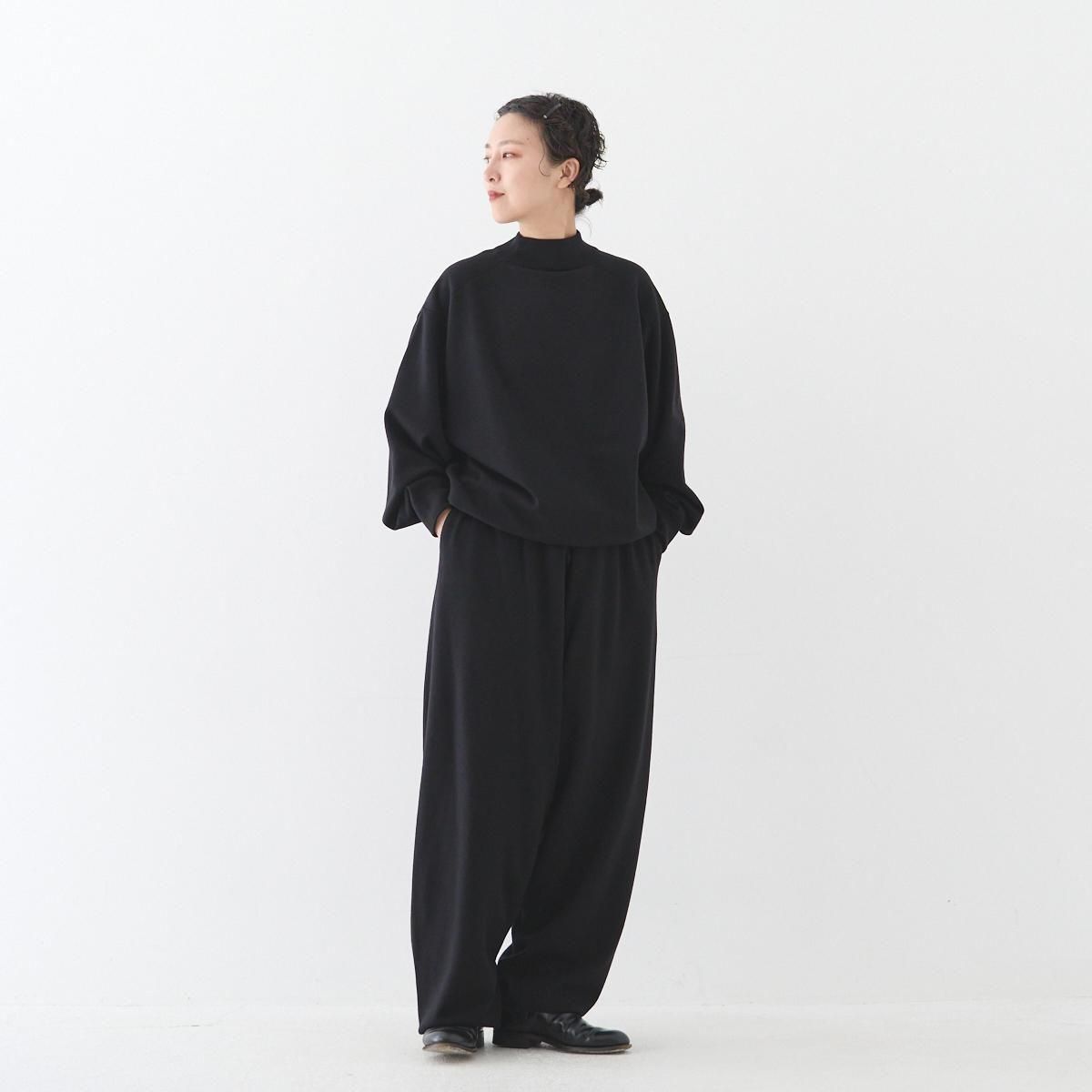 【24AW】COMOLI モックネックニット　サイズ1 タグ付き　美品　ブラック COMOLI / ウール モックネックニット- dieci｜online shop