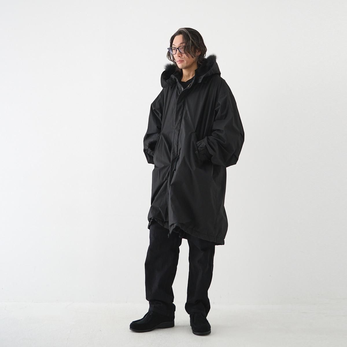 COMOLI / コットンナイロン ミリタリーフーデットコート - dieci