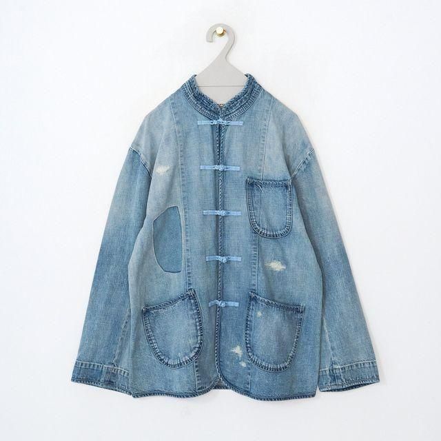 PORTER CLASSIC / CANNERY ROW DENIM CHINESE JACKET - dieci
