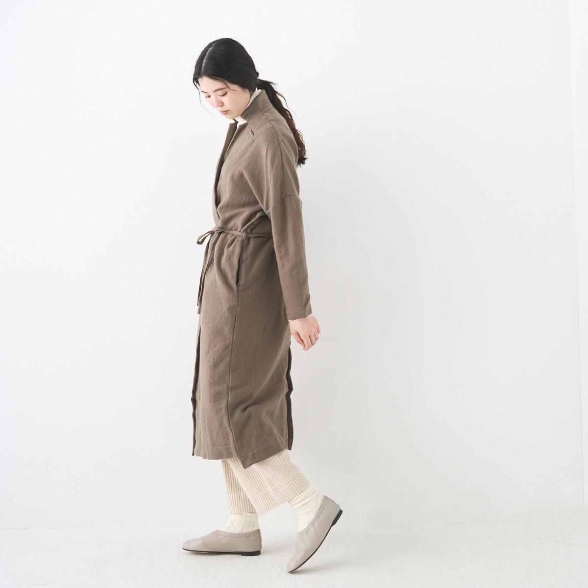YAA!! shirt coat シャツコート ダークグレー リネン YAA!! / Wool shirt coat- dieci｜online shop