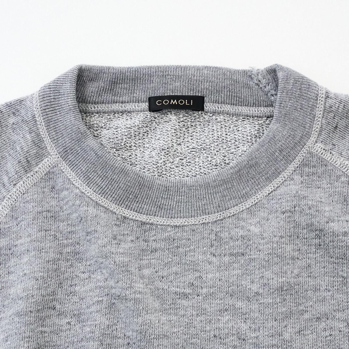 COMOLI / グレー裏毛 半袖クルー- dieci｜online shop