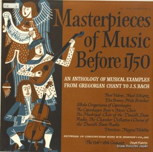 ⡼󥹡ǥ masterpieces of music before 1750 record 3: 17th and 18th centuries HSE9040