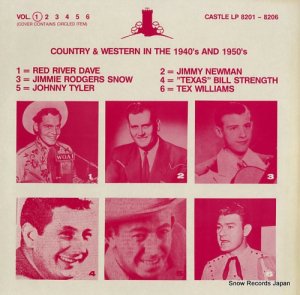 åɡǥ country & western in the 1940's and 1950's vol.1 CASTLELP8201