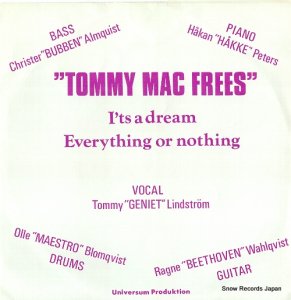 TOMMY MAC FREES it's a dream TMF-S1