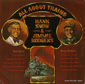ϥ󥯡Υߡ㡼 all about trains hank snow and jimmie rodgers ANL1-1052