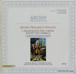 V/A handel; 6 triosonaten fur 2 oboen, fagott und cembalo 2533045