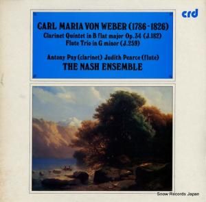 ʥå塦󥵥֥ weber; clarinet quintet in b flat major op.34 CRD1098