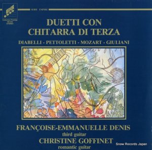 FRANCOIS-EMMANUELLE DENIS  CHRISTINE GOFFINET duetti con chitarra di terza SB-049