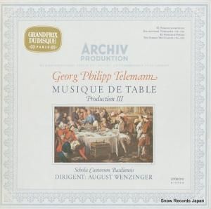 ȡĥ󥬡 telemann; musique de table production 3 2708010