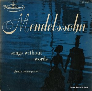 ͥåȡɥ磻 mendelssohn; songs without words vol.1 WL5192