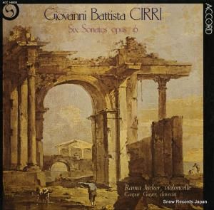 RAMA JUCKER cirri; six sonates opus i6 ACC140029