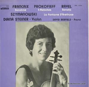 ʡʡ francaix; sonatine / prokofieff; 5 melodies ORS75195