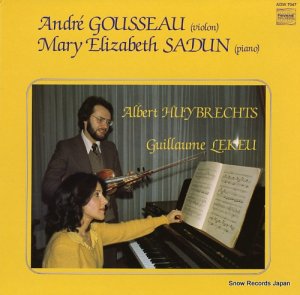 ANDRE GOUSSEAU & MARY ELIZABETH SADUN sonatas for violin and piano ADW7047