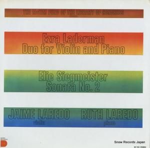 ϥᡦ졼ɡ롼졼 ezra laderman; duo for violin and piano DC7125
