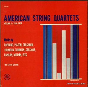 ۥͽ american string quartets volume 2:(1900-1950) SVBX5305