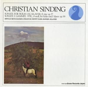 ORNULF BOYE HANSEN٥ˡ롦ϥ󥻥 christian sinding; sonate for fiolin og klaver, e-dur op.27 NKF30021